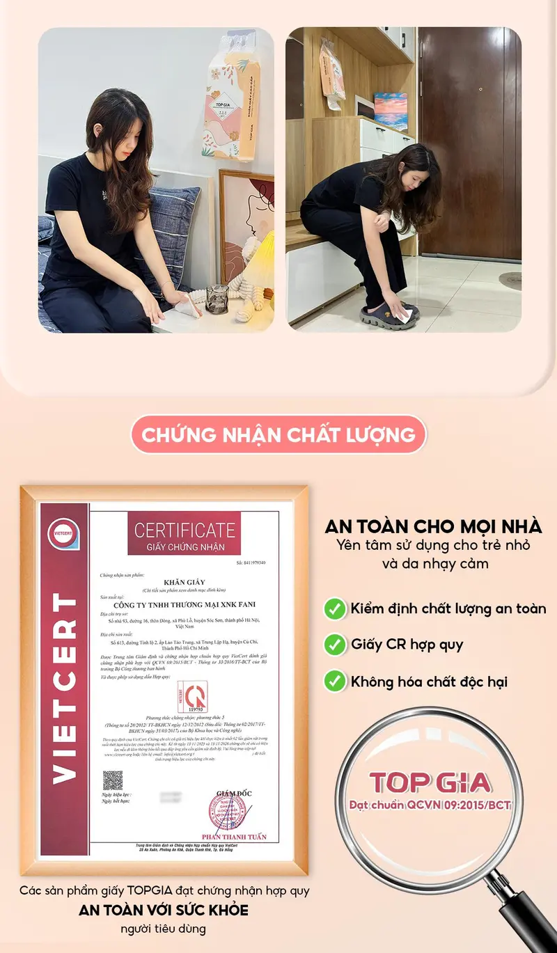 Khăn giấy TOP GIA - Gói lớn